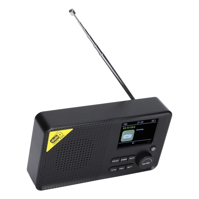Portable Radio DAB+ Digital Radio LCD Alarm Clock 5.0