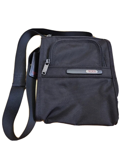 Tumi Alpha Pocket Bag Ballistic Black Crossbody