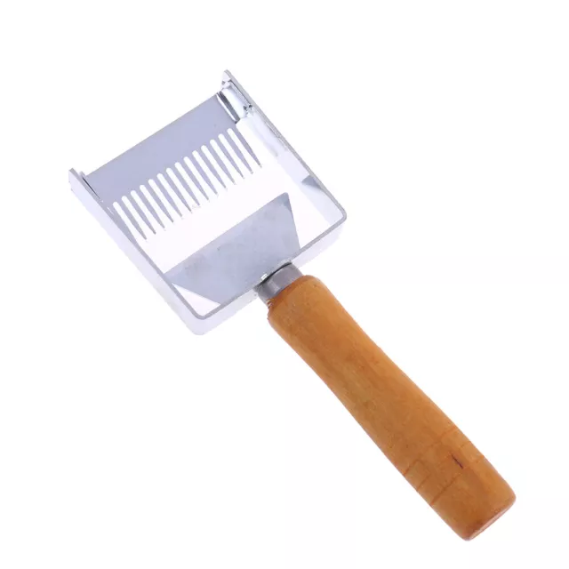 Stainless Steel Bee Hive Uncapping Honey Fork Scraper Shovel Beekeeping Too F#km 2