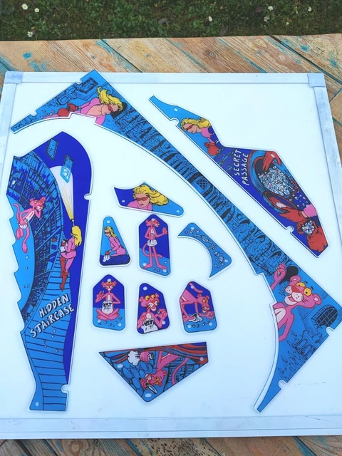 Pink panther Pinball Gottlieb plastic set