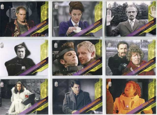Doctor Who Timeless Complete Time Travelers Chase Card Set #1-10