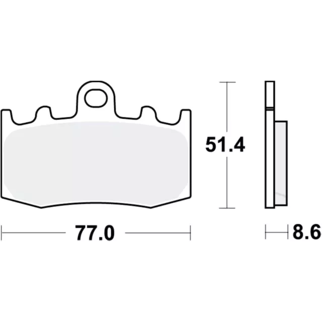 Bremsbeläge Bremsklotz Standard TRW vorne rechts Bremssteine brake pads std  3