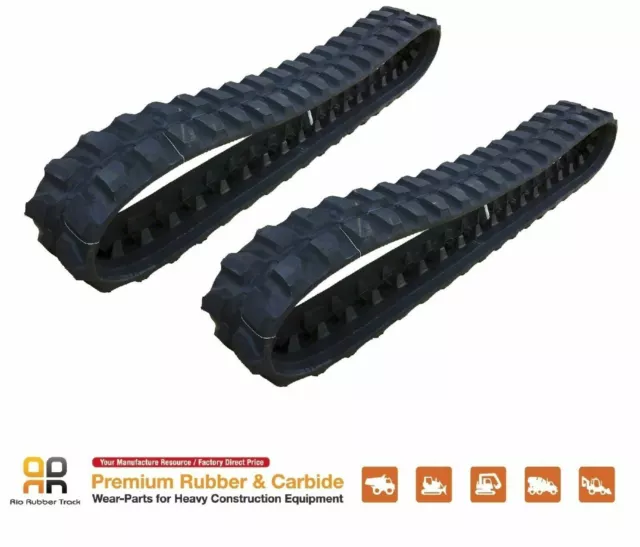 2pc Rubber Track 230x48x66 made for  TEREX HR2.0 2