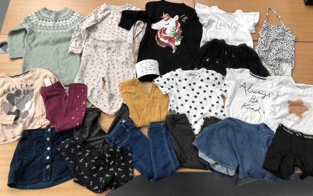 Girls age 5-6 years clothes bundle Lipsy TU Next jumper dress leggings top skirt