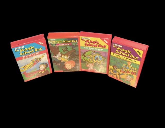 VINTAGE SCHOLASTICS THE Magic School Bus 10 VHS Lot AND Arthur VHS Tape ...