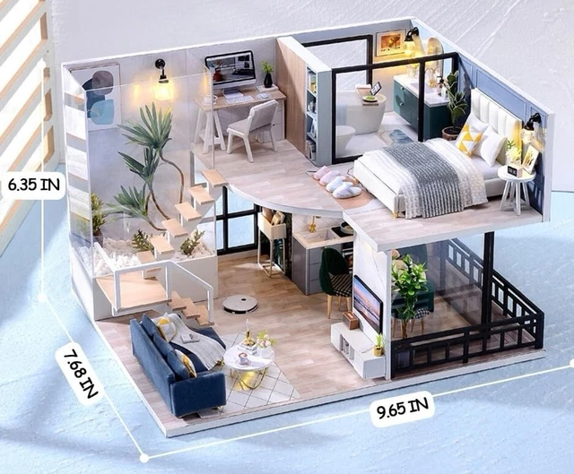 MINIATURE HOUSE KIT, DIY Mini House Building Kit - The Satisfied Time ...