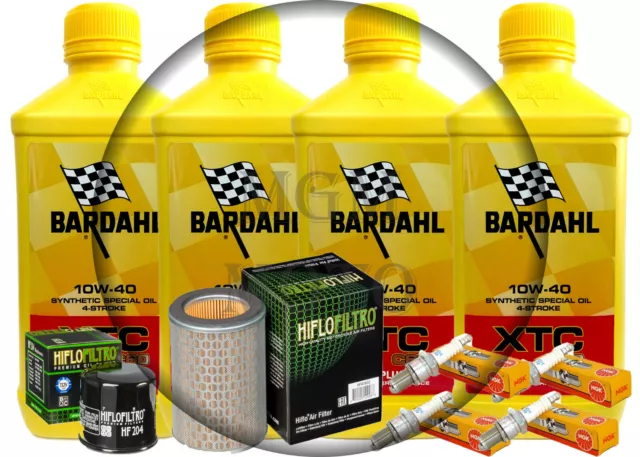 Kit Tagliando Honda Cb Hornet 600 2005 Olio Bardahl Filtro Olio Aria Candele