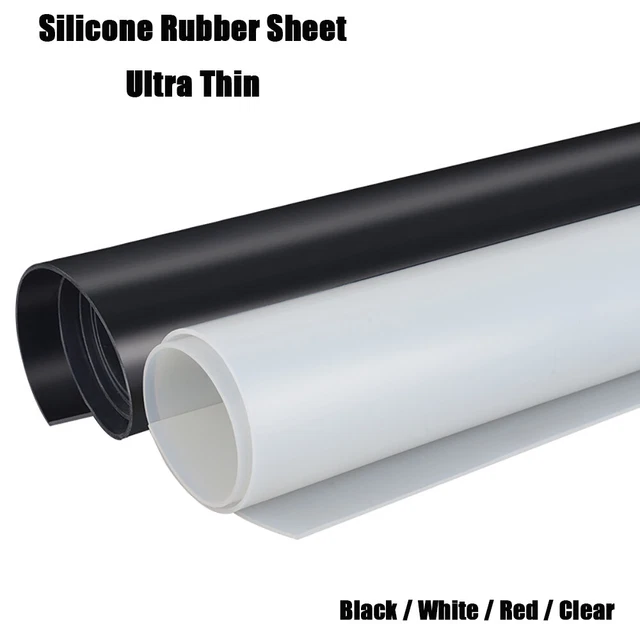 Guarnizione piastra in gomma silicone tappetino in gomma 0,1-5 mm spessore rosso/nero/bianco/chiaro