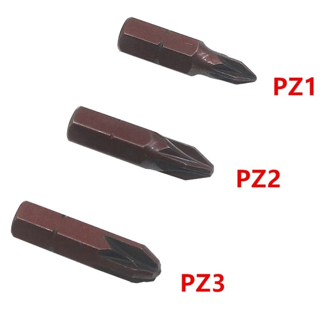 Schraubendreher-Bits Elektrische Schraubendreher Ersatzteile PZ1 PZ2 PZ3