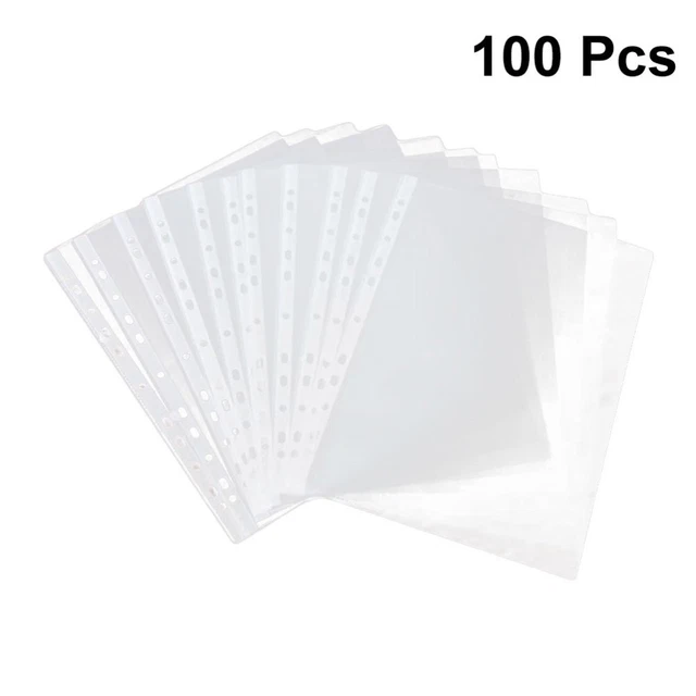 100 pz cartelle trasparenti custodie per copertina trasparenti
