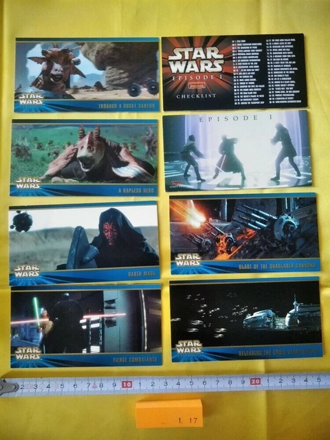 Star Wars Épisode 1 Série 2 Carte à collectionner Widevision Topps 8 Carte...