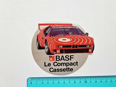 Autocollant Basf 90 Cassettes Timbre 80s Original 