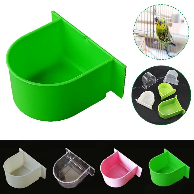 BIRDS CAGE BIRDCAGE Food Box Trough Parrot Feeder Water Food Bowl Cup