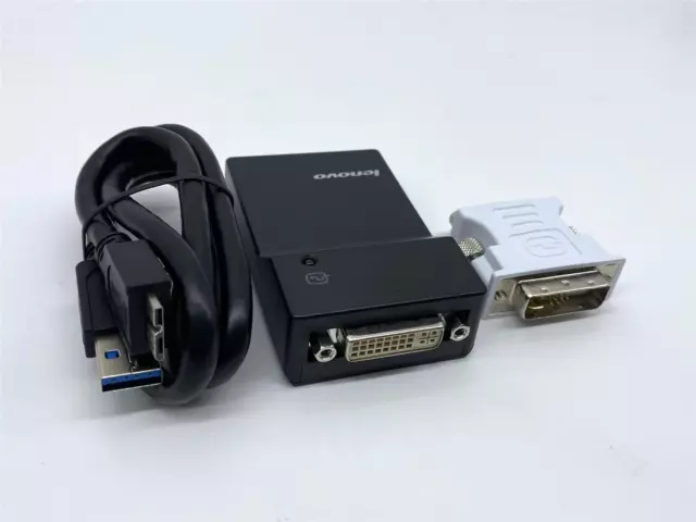 Lenovo 0B47072 USB 3,0 DVI/VGA Monitor Adapter