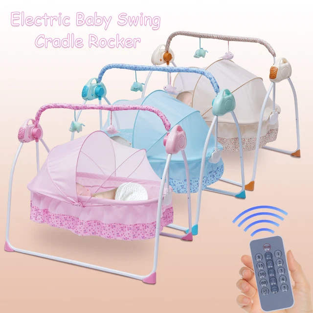 Elektrische Babywippe Mit Bluetooth - Automatischer Schaukelstuhl Für Babys 0-24 Monate