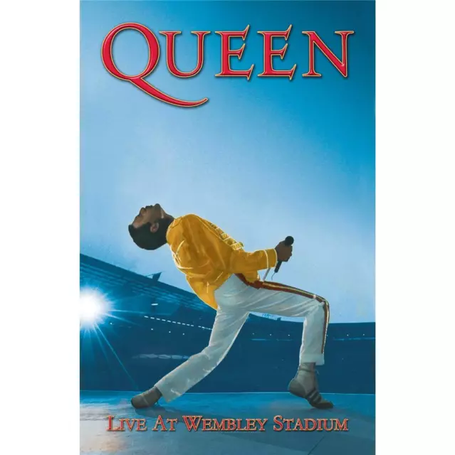 Official Licensed - Queen - Wembley Textile Poster Flag Rock Freddie Mercury