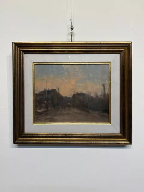 Pintado Paisaje Italia, Xx Siglo,Artista Desconocido, Firmado En Baja Derecha