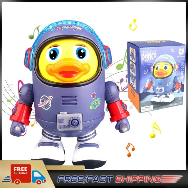 Electric Glowing Duck Doll Movable with Music Light for Children Birthday Gift