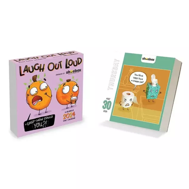 TF PUBLISHING 2024 Shoebox Daily Desktop Calendar w 17.99 PicClick
