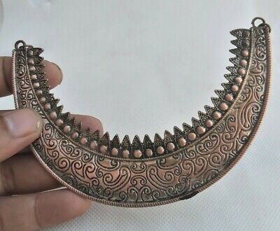 Tribal African Touareg Rare Ancient Wonderful Bronze Unique Necklace