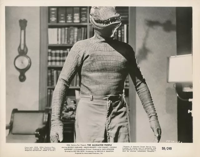 LON CHANEY JR Original Vintage 1959 THE ALLIGATOR PEOPLE Fox Sci Fi HORROR Photo