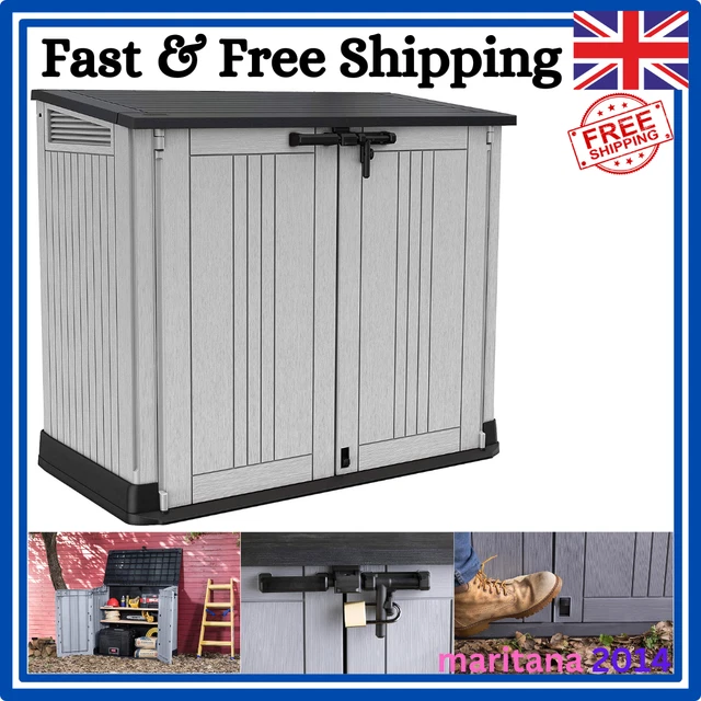 LARGE KETER STORE NOVA Garden Lockable Storage Box XL Shed Outside Bike