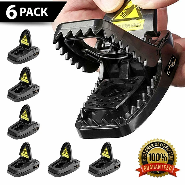 6-PACK Reusable RAT TRAPS Trap Rodent Snap Trap Mice Chipmunk Catcher Killer2206