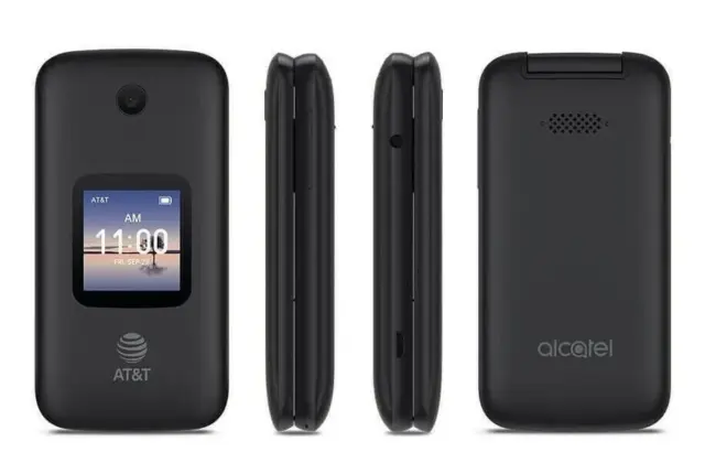Pre-Owned Alcatel GO Flip 3 4052W 4G LTE Flip Phone (T-Mobile Only) Easy  Senior Use, Black (Good) 