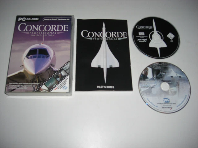 Add-on Concorde SST Pour Flight Simulator 98 (PC) - Grande Boîte UK - Bon état
