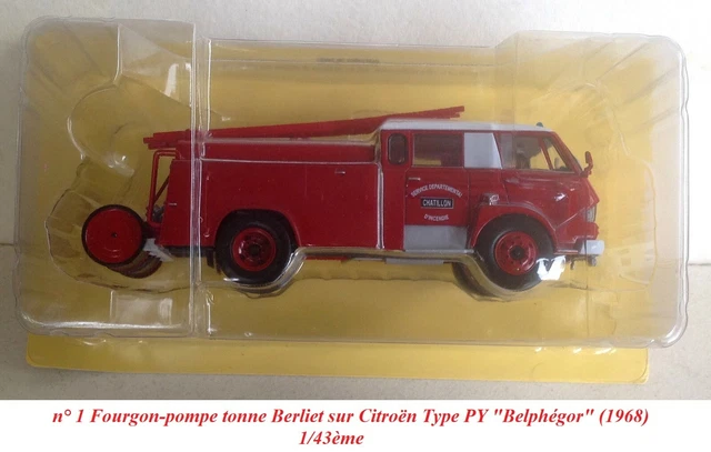Berliet FF 4x4 Fourgon Pompe Tonne – Sapeurs-Pompiers Monaco – Hachette 1/43 – N°128