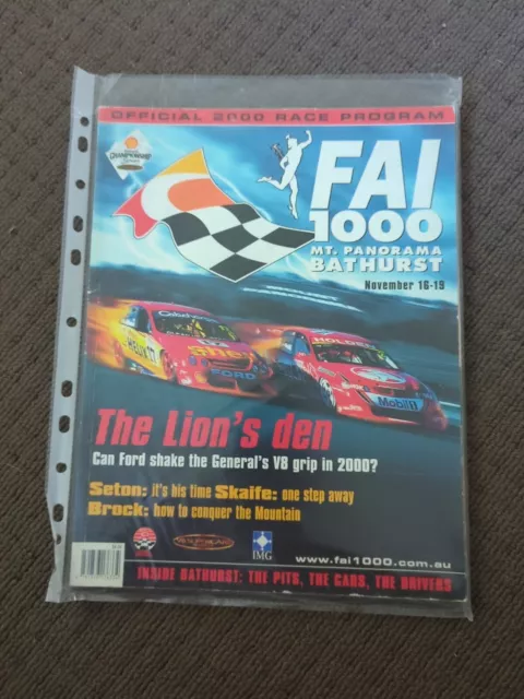 2000 Bathurst - FAI 1000 - Mt Panorama - Official Program