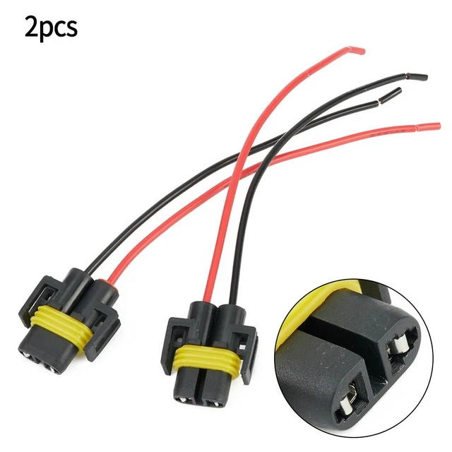 Connecteurs Femelles 2 Broches Pour Feux Antibrouillard - Compatibles Delphi H8 H11, Nissan, étanches Et Durables