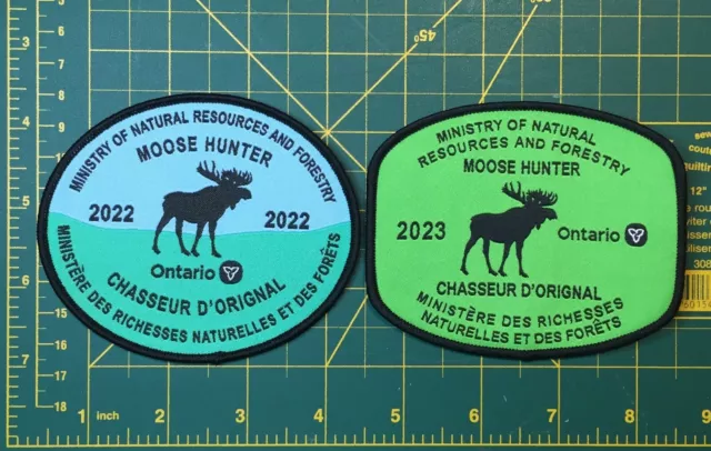 2022-23 MOOSE Ontario Ministry of Natural Resources Forestry Hunter crest patch