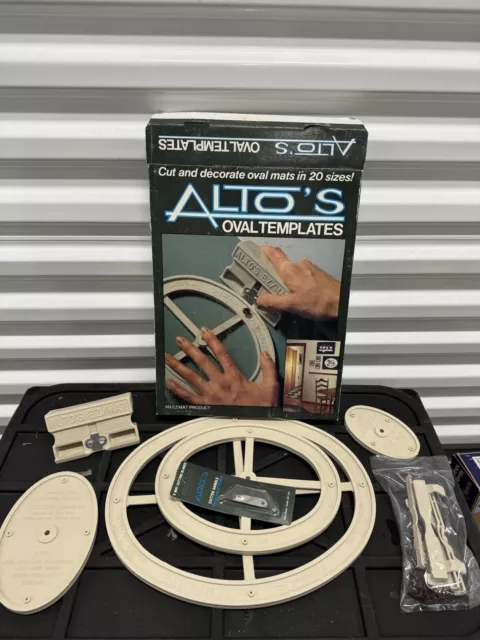 VINTAGE ALTO'S MAT Cutting System Oval Templates & Cutter Photo Mat Cutter  Kit $19.99 - PicClick