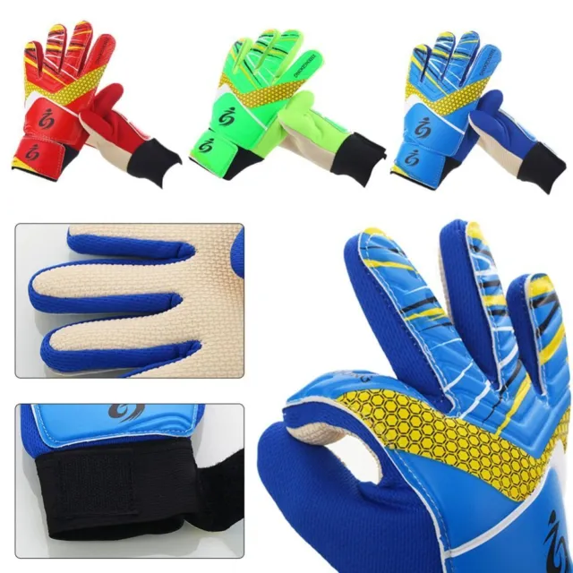 Gants de gardien de but pour enfants, gants de football avec double  protection du poignet et matériau en latex antidérapant résistant à l'usure  pour offrir une protection pour éviter les blessures. 