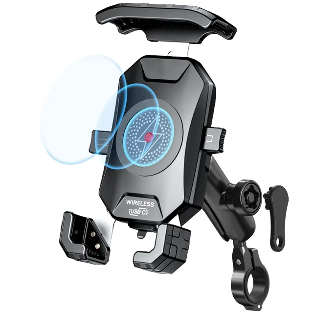 Charge Your Phone on the Go with Our Anti-Theft Motorcycle Wireless Chargern15Wn