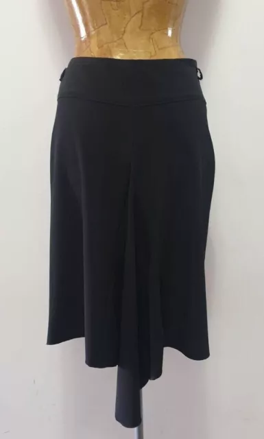 Gonna stile Longuette Nera donna elegante taglia S con zip e più lunga di dietro