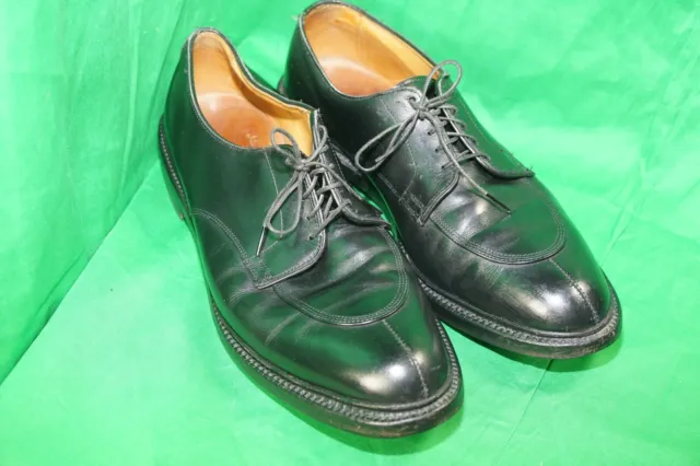Allen Edmonds Walton Oxfords Black Leather Split Toe Derby Dress Shoes Size 11.5