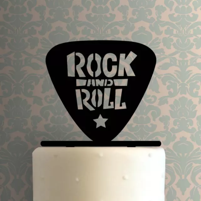 Guitar Pick Rock and Roll 225-A863 Cake Topper