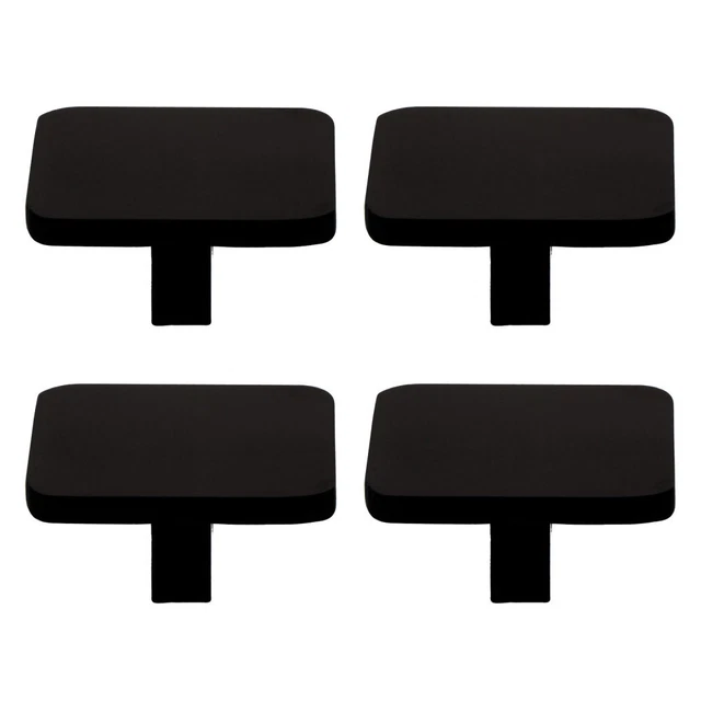 4 Pcs Kitchen Cabinet Knobs Handle Practical Square Doorknobs Cupboard