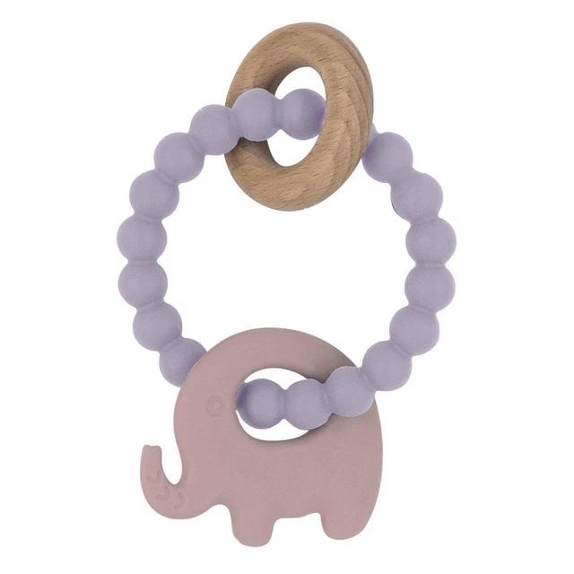 Playground Silicone Elephant Teether (Lilac)