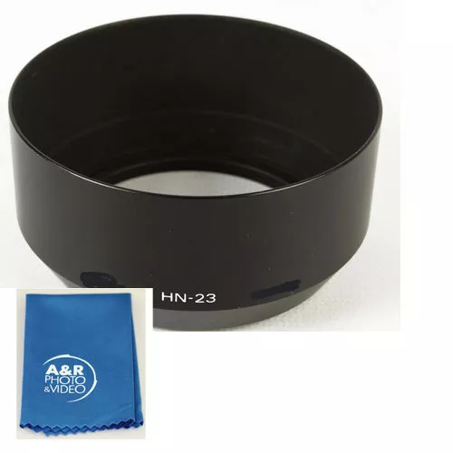 A&R Metal Lens Hood for Nikon 85mm F1.8 AF & 80-200mm F4 AIS Replacs Nikon HN-23