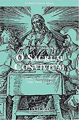 O sacrum convivium: Vocal score, , Used; Very Good Book