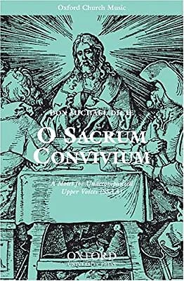 O sacrum convivium: Vocal score, , Used; Very Good Book