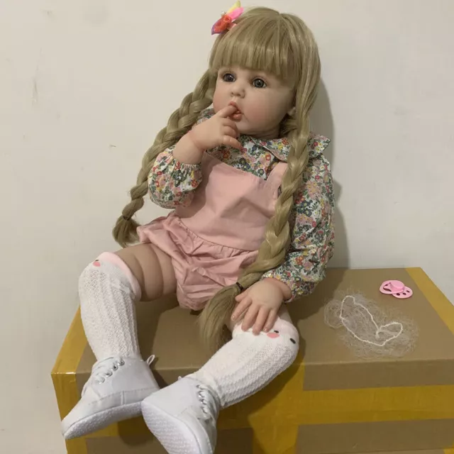 REAL Picture Reborn Baby Doll Lifelike Girl Soft Toddler Cute XMAS Gift Kids Toy
