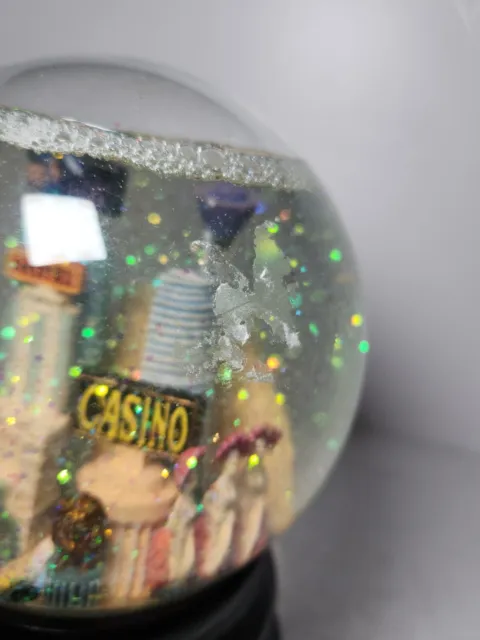 SAKS FIFTH AVENUE Las Vegas Snow Globe w/ “Luck Be A Lady” Chime, Works ...