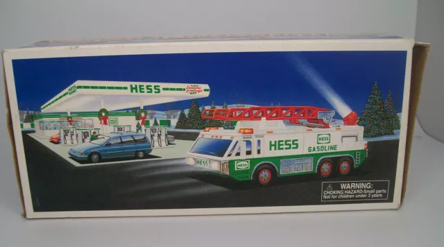 1996 Vintage Hess Emergency Toy Truck Gasoline New In Box
