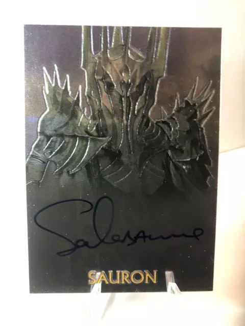 2004 Topps Chrome Lord of the Rings Sala Baker as Sauron Autograph Card LOTR