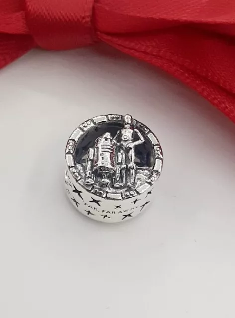 Genuine PANDORA Star Wars C-3PO & R2-D2 Openwork Charm 799245C00..