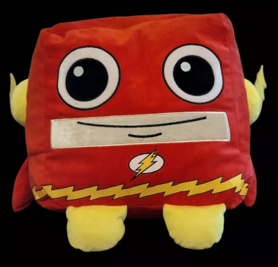 Flash Huge Plush 6 Flags DC Comics 12X12X12 Fastest Man Alive Scarlet Speedster